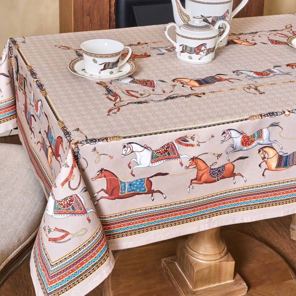 Скатерть "passage" 110х140см ,капучино,100% хлопок с пропиткой,твил Lefard (850-760-20)