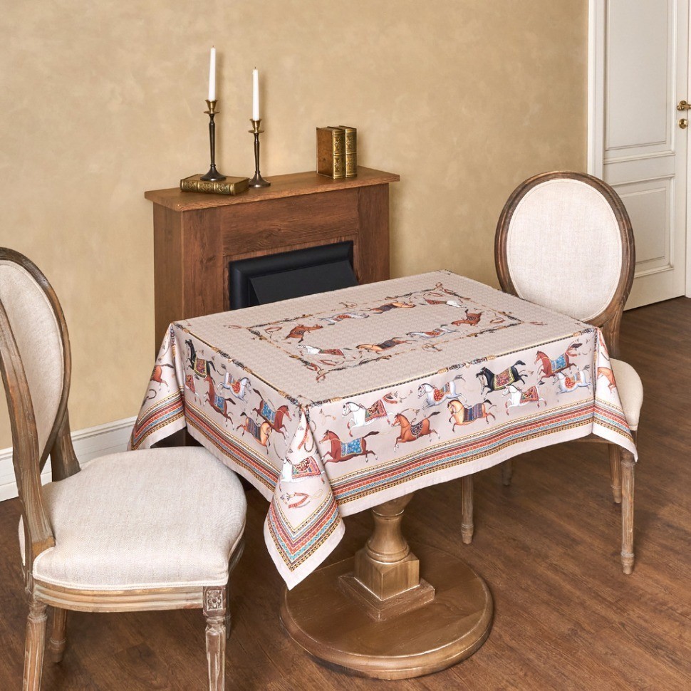 Скатерть "passage" 110х140см ,капучино,100% хлопок с пропиткой,твил Lefard (850-760-20)