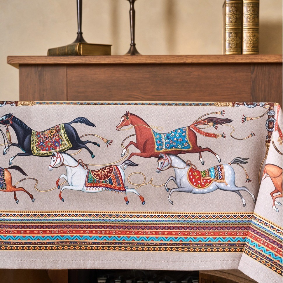 Скатерть "passage" 110х140см ,капучино,100% хлопок с пропиткой,твил Lefard (850-760-20)