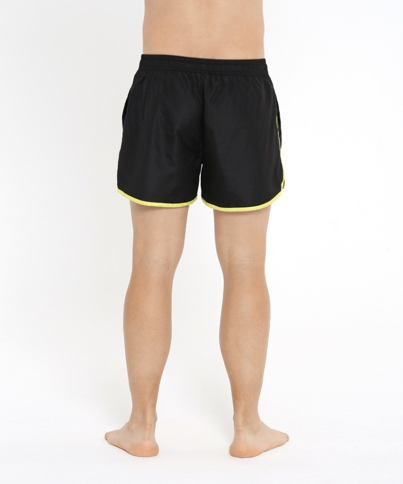 Шорты для плавания 25DEGREES Station Black/Lime, полиэстер (2114163)