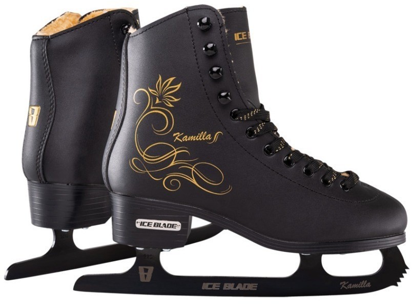 БЕЗ УПАКОВКИ Коньки фигурные Kamilla синтетическая кожа с мехом (2104438)