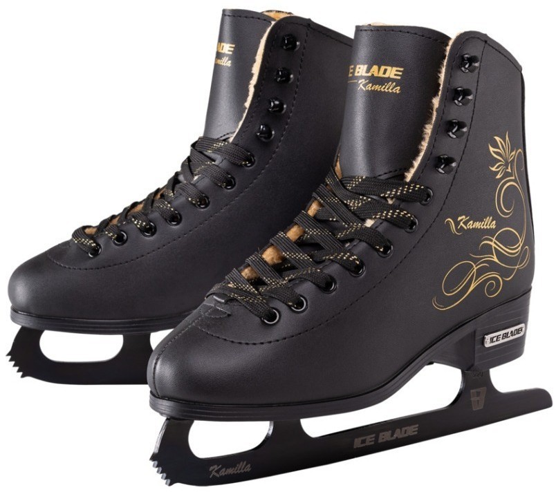 БЕЗ УПАКОВКИ Коньки фигурные Kamilla синтетическая кожа с мехом (2104438)