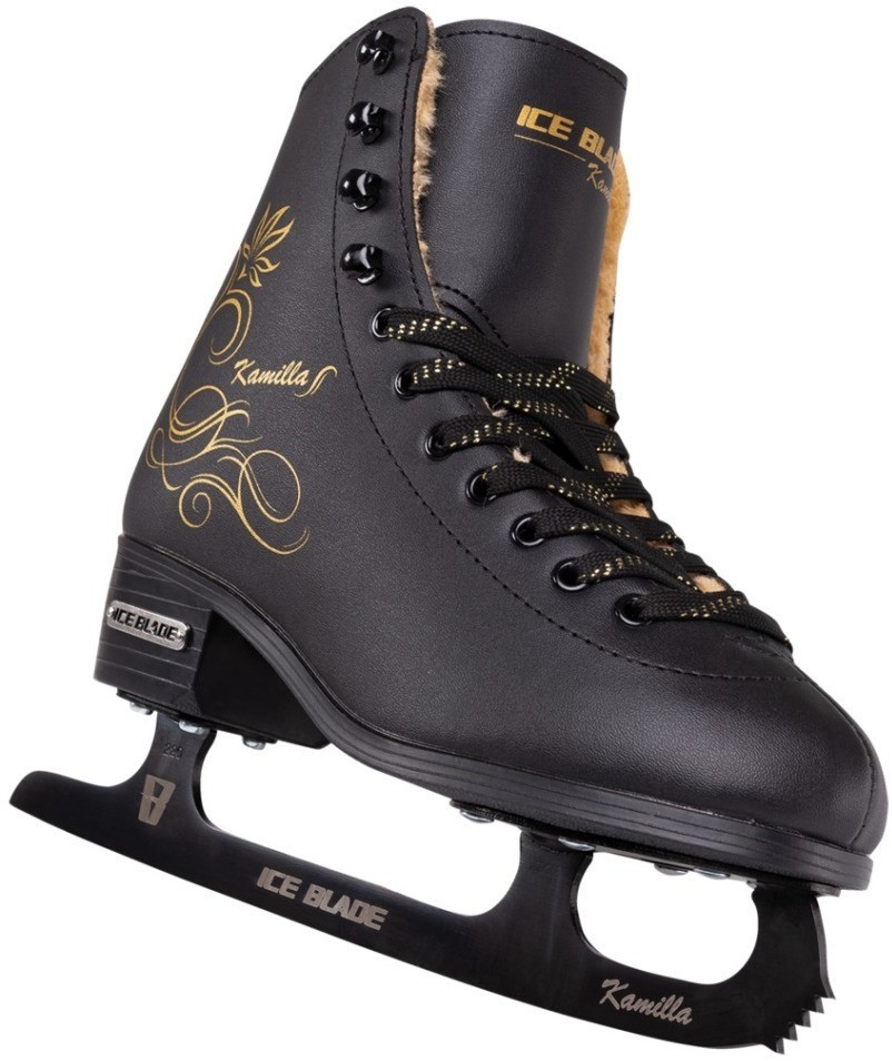 БЕЗ УПАКОВКИ Коньки фигурные Kamilla синтетическая кожа с мехом (2104438)