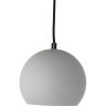 Лампа подвесная ball, 16хD18 см, светло-серая матовая, черный шнур (67951)