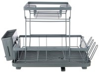 Сушилка для посуды серая 43*30*31 см (кор-6шт) Agness (917-104)