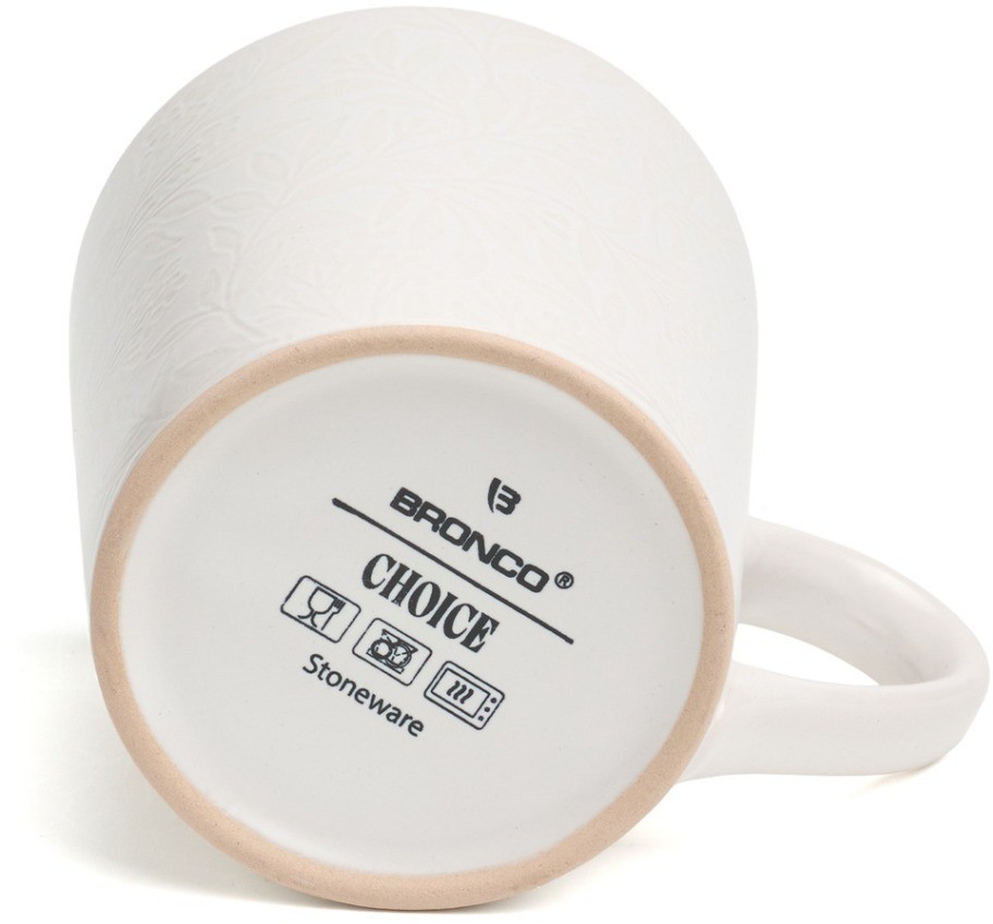 Набор кружек  bronco "choice white" 400 мл =4 шт (191-361-1)