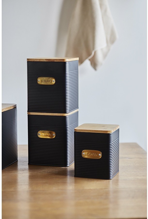 Банка для хранения сладостей irmel, 3,2 л, графит (78394)