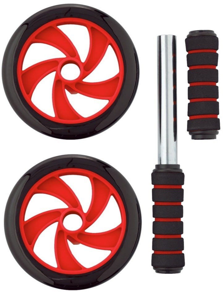 Ролик для пресса двойной RL-102, черный/красный (1554690)