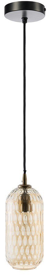 Светильник подвесной mystic aura, D14 см, янтарно-золотой (76541)