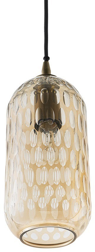 Светильник подвесной mystic aura, D14 см, янтарно-золотой (76541)