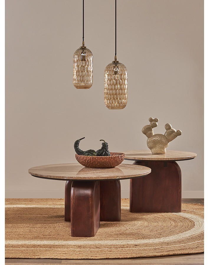 Светильник подвесной mystic aura, D14 см, янтарно-золотой (76541)