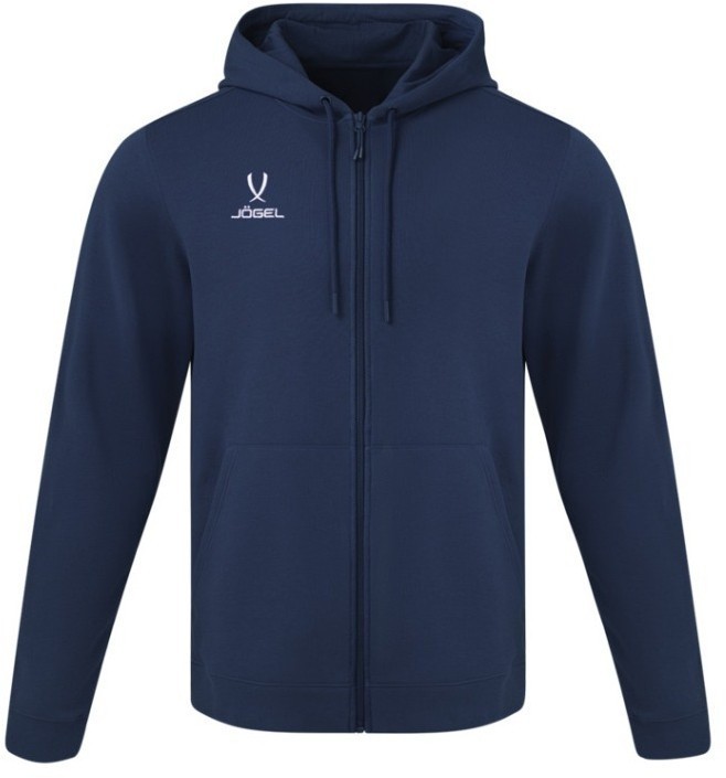Флисовое худи на молнии JOGEL ESSENTIAL Cotton Fleece FZ Hoodie, темно-синий (2122088)