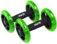 Ролики для пресса раздельные STARFIT RL-107, черный/ярко-зеленый (1121617)