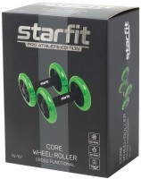 Ролики для пресса раздельные STARFIT RL-107, черный/ярко-зеленый (1121617)