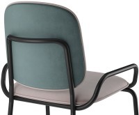 Стул полубарный ror, 2 frame, велюр, черный/зеленый/розовый (75300)