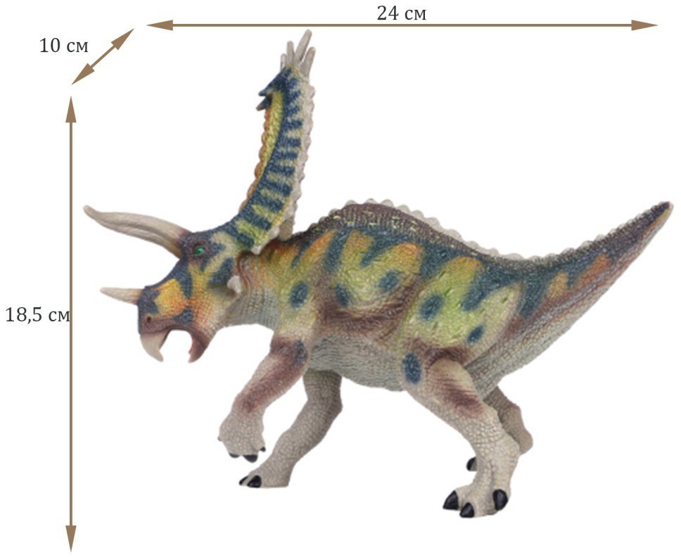 Игрушка динозавр серии "Мир динозавров" - Фигурка Пентацератопс (MM216-088)