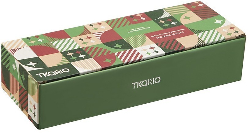 Набор ёлочных украшений melting icicles из коллекции new year essential, 3 шт. (78335)