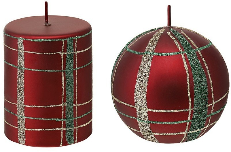 Набор декоративных свечей festive classics из коллекции new year essential, 2 шт. (78325)