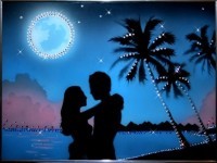 Картина Вечерний бриз с кристаллами Swarovski (1069)