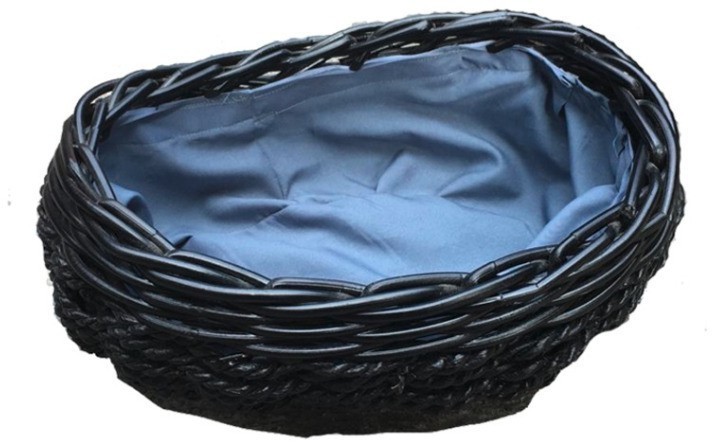 Корзина TMD- Basket 30, Ротанг, Black, ROOMERS FURNITURE