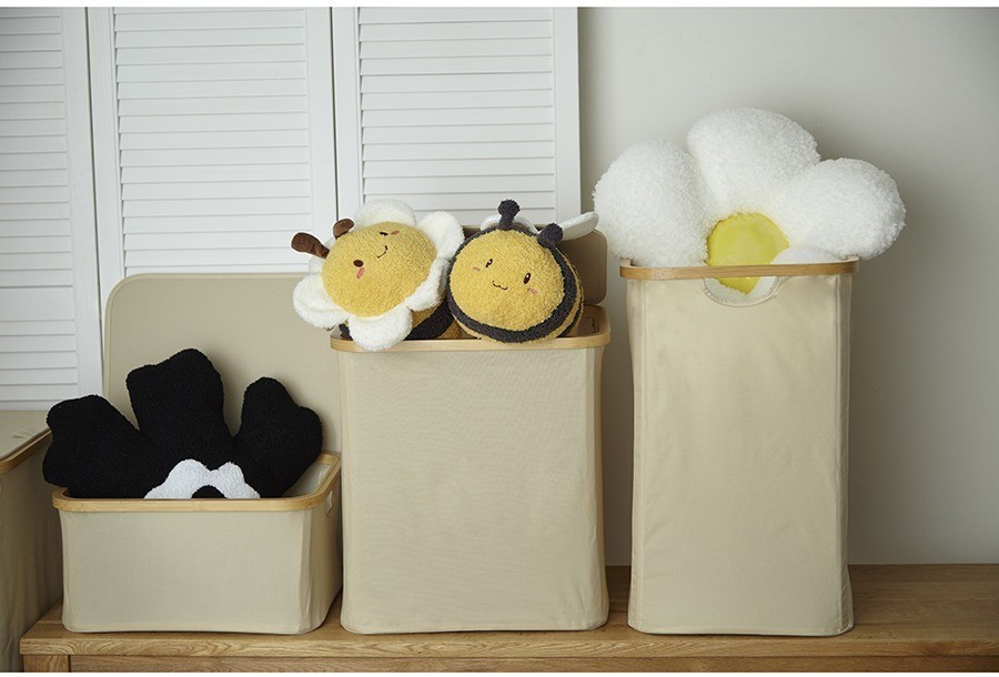 Корзина для белья neat mid, 40x33x43 см, молочная (77867)