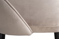 Стул велюр серо-бежевый 51*56*84см, наконечники мат.золото (TT-00013558)
