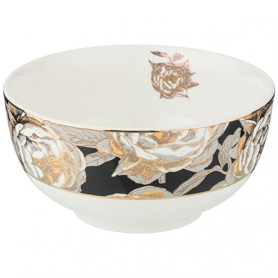 Салатник "golden rose" 14см, черный Lefard (133-327)