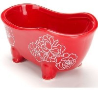 Подставка д/губки 150мл Красный Узор LR х72) (25837)