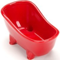 Подставка д/губки 150мл Красный Узор LR х72) (25837)