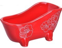 Подставка д/губки 150мл Красный Узор LR х72) (25837)