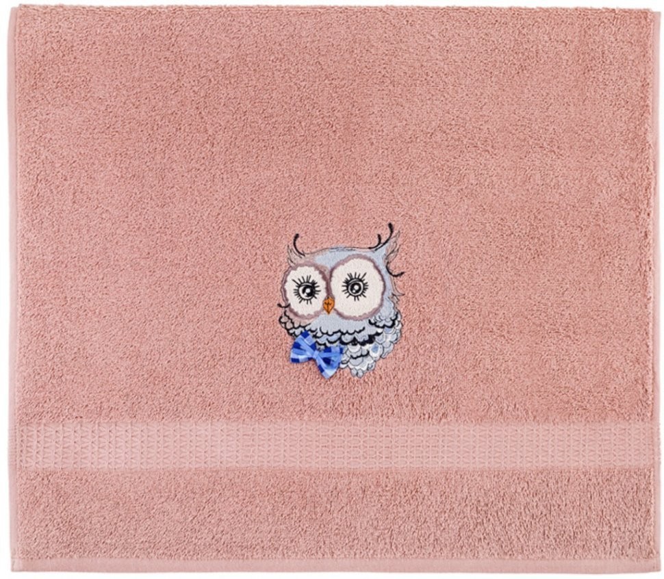 Полотенце "сова",50*90. махра,св. коричневый,100% хлопок 400гр\м SANTALINO (850-330-63)