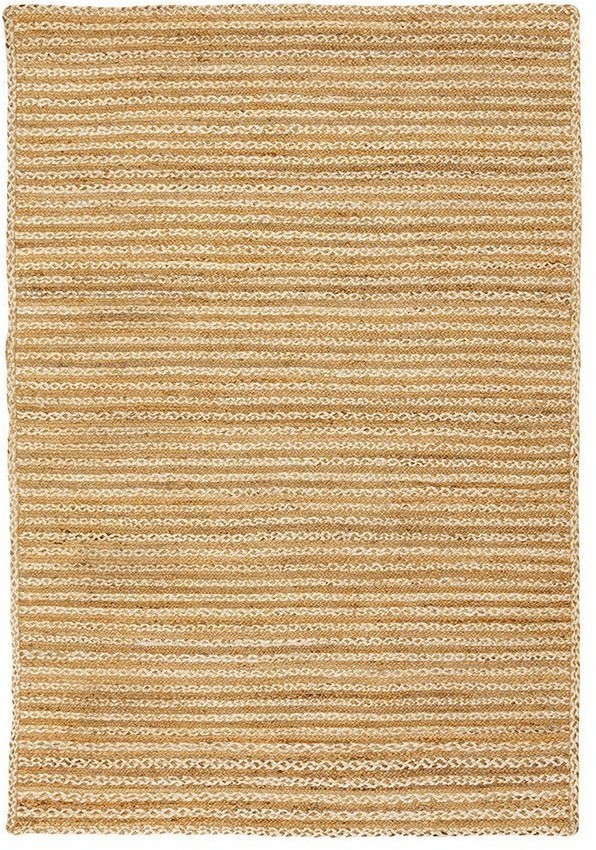 Ковер из джута бежевого цвета в полоску из коллекции ethnic, 160х230 см (74479)