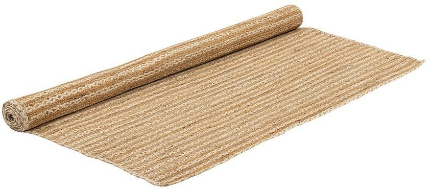 Ковер из джута бежевого цвета в полоску из коллекции ethnic, 160х230 см (74479)