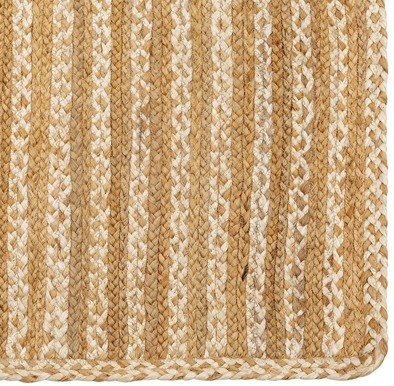 Ковер из джута бежевого цвета в полоску из коллекции ethnic, 160х230 см (74479)