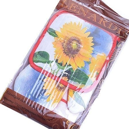 Набор перчатка+прихватка+полотенце (136-001)