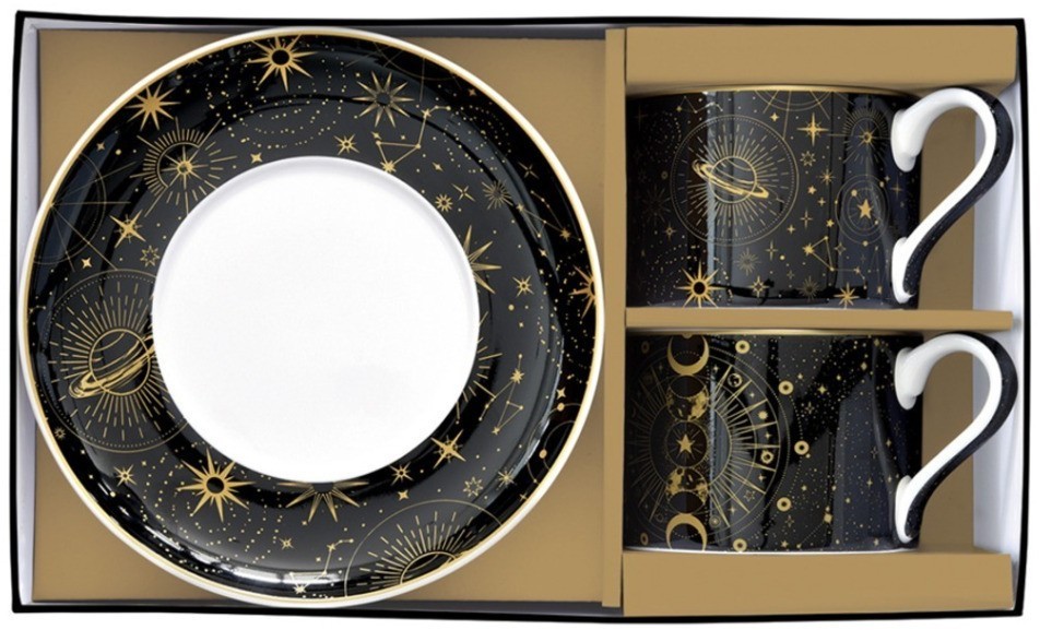 Набор из 2-х чашек с блюдцами Звёздное небо, 0,24 л - EL-R0132/CELE Easy Life