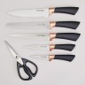 Набор ножей agness  на пластиковой подставке, 7 предметов (911-784)