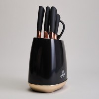 Набор ножей agness  на пластиковой подставке, 7 предметов (911-784)