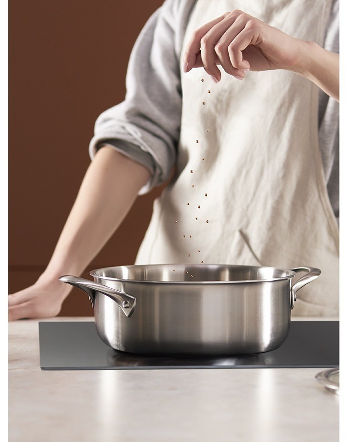 Кастрюля с крышкой 3ply etalon, D24 см, 4 л (77004)