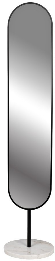 Зеркало напольное овальное рама черная d35*169см (TT-00013866)