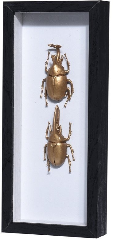 Декор настенный "Жуки" в раме со стеклом 12*4*26см (TT-00006399)