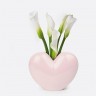 Ваза для цветов love, 15,5 см, светло-розовая (78571)