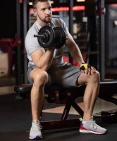 Перчатки для фитнеса SU-108, желтый/черный (112741)