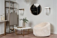 Зеркало в металл. объемной  раме золото d80*10 см (TT-00006016)