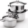Набор кастрюль из нержавеющей стали с крышками MAYER BOCH (25753)