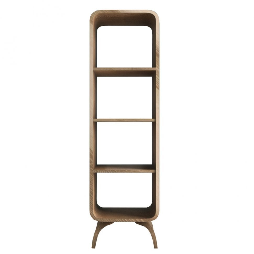 Деревянный стеллаж Ellipse узкий арт EL06-ET