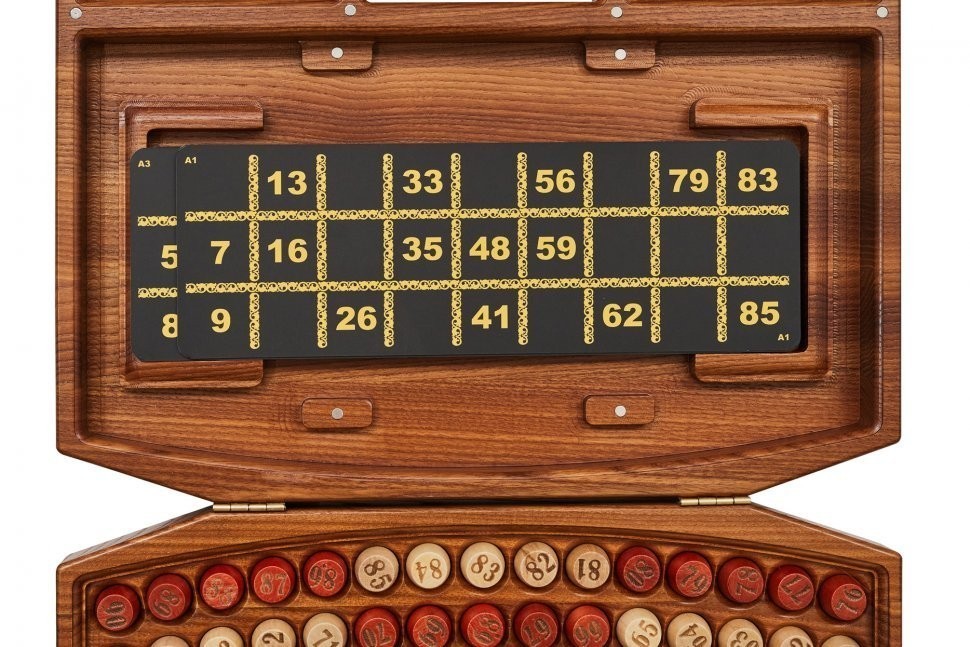 Лото в резном чемоданчике из ясеня "Арабеска-1" (31407)