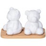 Набор для специй lefard "native" 2 пр. в форме медвежат на дерев. подставке (587-191)