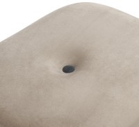 Пуф pea, велюр, бежевый/темно-серый (76129)