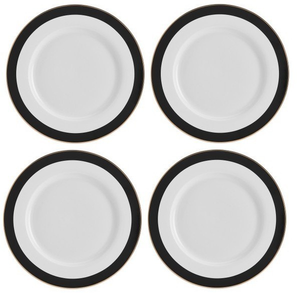 Набор из 4 фарфоровых тарелок Mikasa Luxe Deco 27,5 см MKLDPLATEPK4